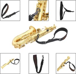 Saxofoon Nekband - Saxofoon Draagkoord - Saxofoon Draagband — thumbnail 1