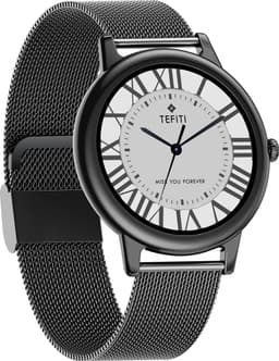 Darenci Smartwatch Feather Pro - Smartwatch dames - Smartwatch heren - Activity Tracker - Touchscreen - Stalen band - Dames - Heren - Horloge - Stappenteller - Bloeddrukmeter - Verbrande calorieën - Zwart - Spatwaterdicht — thumbnail 2