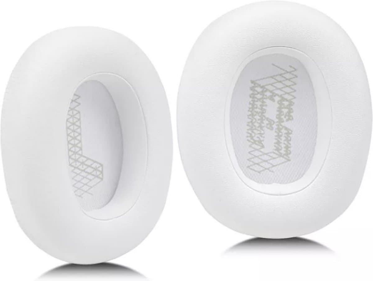 Oorkussens Geschikt Voor JBL Live 650BT NC / 660 NC - 2 Stuks - Zacht Schuim - Eiwitleer - Wit — afbeelding 1