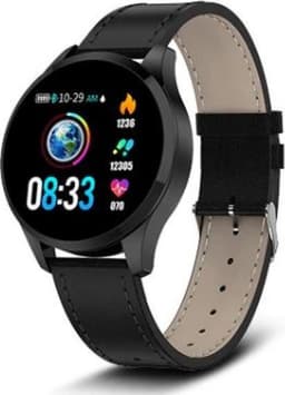 Belesy® BQSiZw8 Skull - Limited edition - Smartwatch dames - Zwart — thumbnail 2