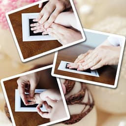 2 Inktpads voor hand- en voetafdrukken van baby's - Zonder Puin en Inkt aan handen -  Veilig voor baby's - Raakt de huid niet aan - Perfect aandenken of cadeau - Kraamcadeau  - Blauw — thumbnail 2