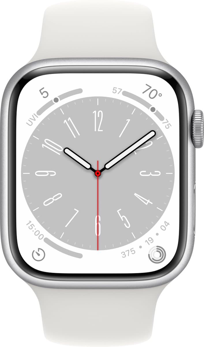 Apple Watch Series 8 - 45mm - Zilver Aluminium — afbeelding 1