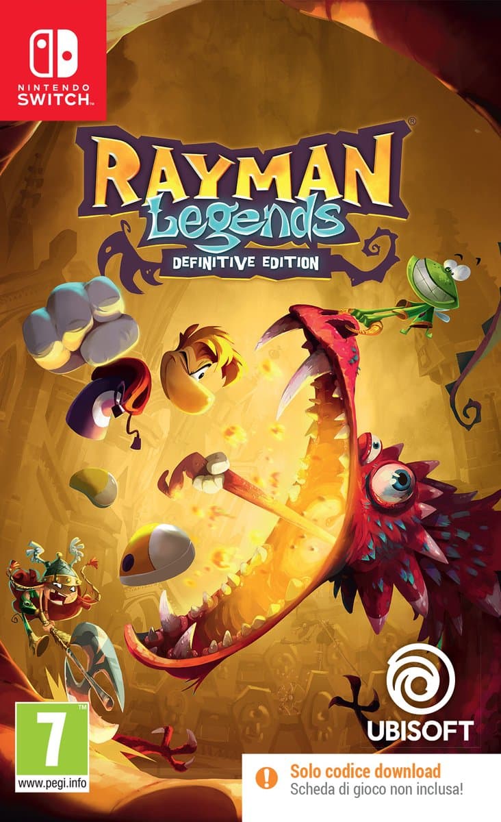 Ubisoft Rayman Legends: Definitive Edition Definitief Duits, Nederlands, Engels, Spaans, Frans, Italiaans, Portugees, Russisch Nintendo Switch — afbeelding 1