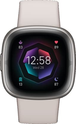 Fitbit Sense 2 - Smartwatch dames en heren - Wit — thumbnail 1