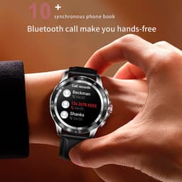 Darenci Platinum Pro Smartwatch Heren – Zilver/Goud – Stalen Band – Bluetooth Bellen & Muziek – Hartslag-, Bloeddruk- & Zuurstofmeter – IP67 Waterdicht – Luxe Activity Tracker — thumbnail 4
