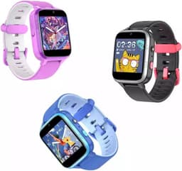 West Watch Kinder Smartwatch WERKT ZONDER APP Cloud (6-10 jaar) - Spelletjes- Stappenteller- Camera - Model River- Zwart — thumbnail 3