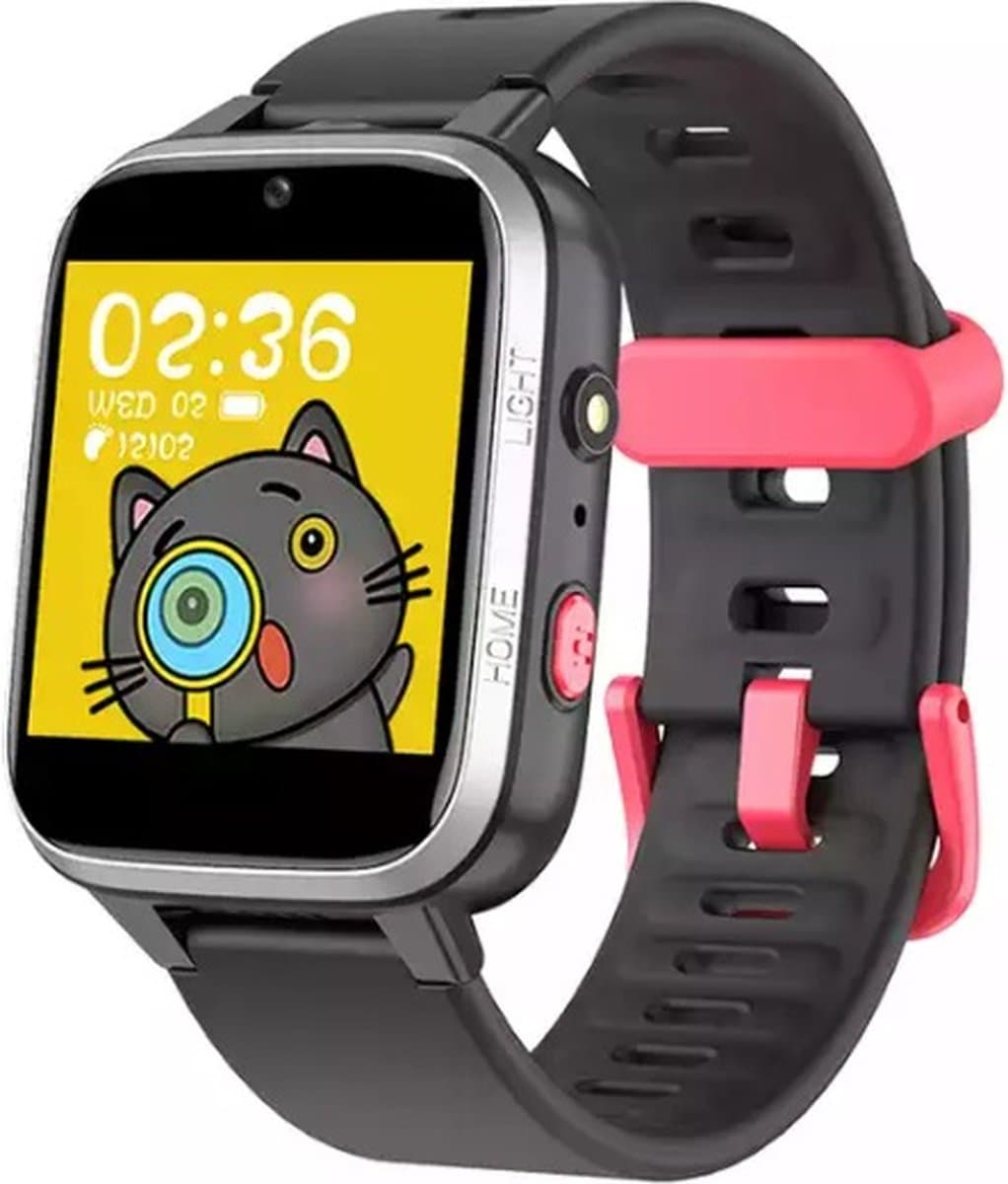 West Watch Kinder Smartwatch WERKT ZONDER APP Cloud (6-10 jaar) - Spelletjes- Stappenteller- Camera - Model River- Zwart — afbeelding 1