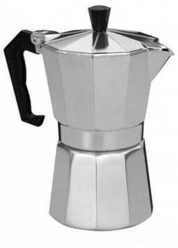 Zilveren percolator voor 6 espresso kopjes - Koffiezetapparaat - Koffiepercolator — thumbnail 2