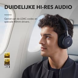 SOUNDCORE Space One A3035G11 On-ear Draadloze hoofdtelefoon met Noise-cancelling Zwart — thumbnail 5