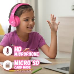 PowerLocus P2 draadloze Over-Ear Koptelefoon Inklapbaar koptelefoon voor kinderen - veilig volume van 85 dB - Bluetooth Hoofdtelefoon - Met microfoon — thumbnail 4