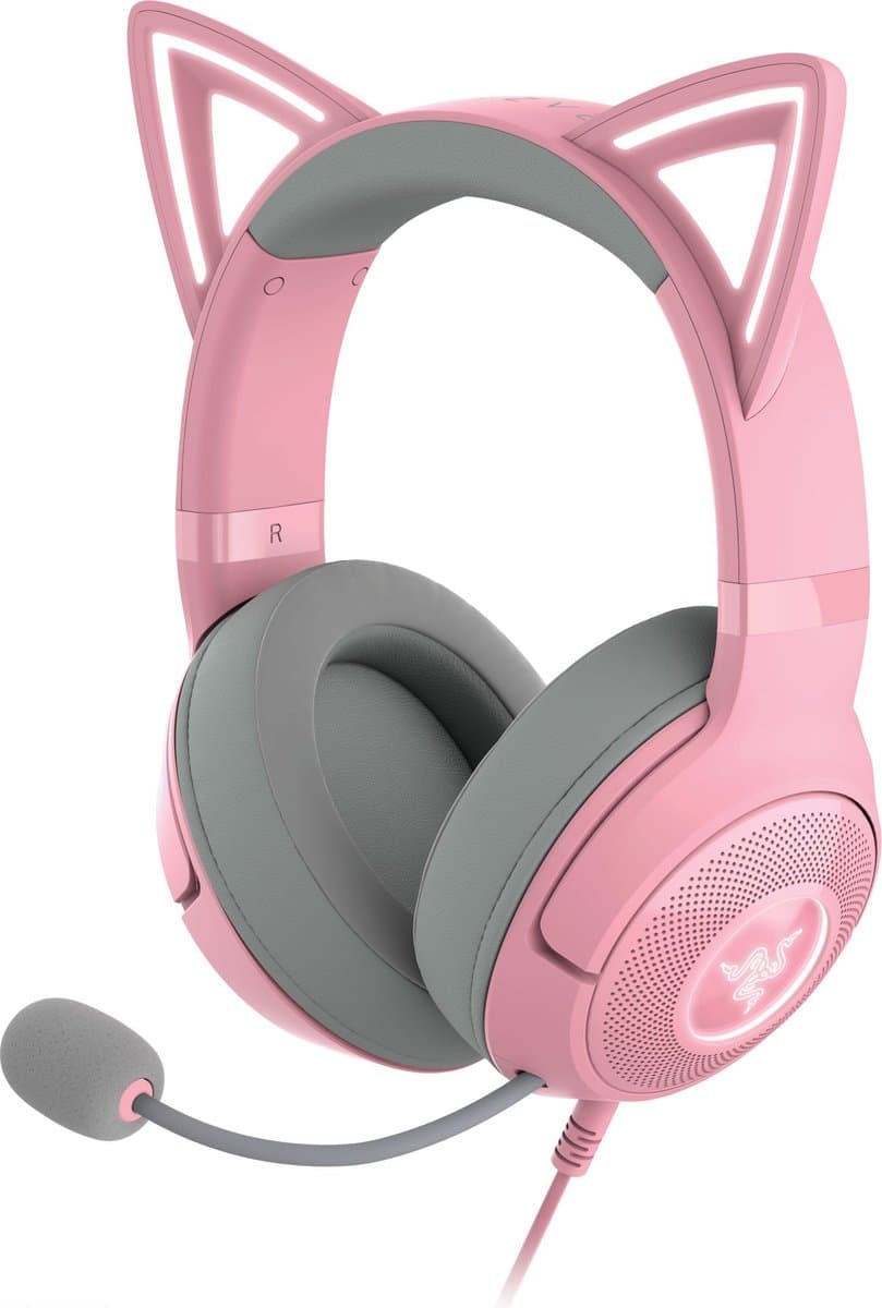 Razer Kraken Kitty V2 - Gaming Headset - 7.1 Surround - RGB - Roze — afbeelding 1