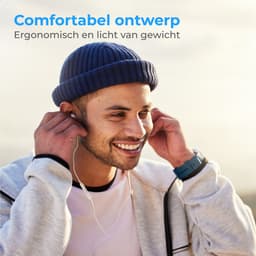 Nuvance Oortjes met Draad - Geschikt voor Lightning - In-Ear Oordopjes met Draad - Oortjes met Draad en Microfoon - Wit — thumbnail 4
