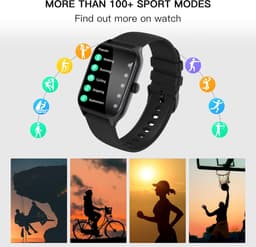 Fairweather Smartwatch Pro – Dames – HD – Stappenteller – Slaapmeter – hartslagmeter – Geschikt voor iOS en Android - Zwart — thumbnail 3