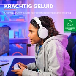 Trust GXT 489W Fayzo - Gaming Headset - Bedraad - 50 mm Drivers - Over-ear - Wit — thumbnail 4