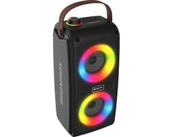 Denver Bluetooth Speaker - Muziekbox - Lichteffecten - AUX - TWS Pairing - Luidspreker - BTV230 - Zwart