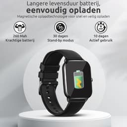SAMTECH Smartwatch Ultra Thin Pro Serie 5 - Dames & Heren – Sport horloge - Stappenteller, Calorie Teller, Slaap meter, HD – IOS & Android - Zwart — thumbnail 5