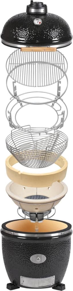 Monolith - kamado -Houtskoolbarbecue - Classic - PRO2.0 - zwart - met onderstel- 46 cm — thumbnail 5