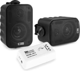 Buiten speakers - Power Dynamics BT10 versterker met Bluetooth en 3'' zwarte speakers — thumbnail 1