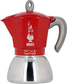 Bialetti Moka Inductie Rood - 4-kops - 150ml + Bialetti Koffie Proefpakket 3 x 250gr — thumbnail 2
