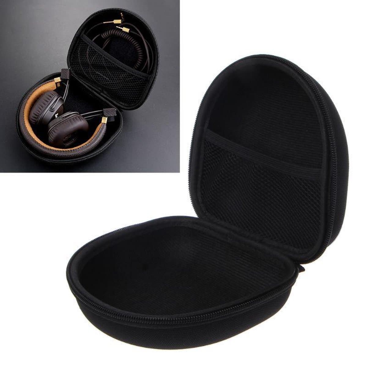 BukkitBow - Carry Case voor Koptelefoon - Beschermhoes voor Marshall Major 1/2/3 Koptelefoon - Zwart — afbeelding 1