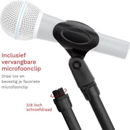 Áengus Microfoonstatief Microfoon Standaard met microfoon klem — thumbnail 3