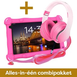 AngelTech Kinderpakket Slim - AngelTech Kindertablet Slim + AngelTech Kinderkoptelefoon - Combipakket - Kindertablet Vanaf 3 Jaar – Kinder Tablet – Kids Tablet - Tablet voor Kinderen- Roze — thumbnail 3