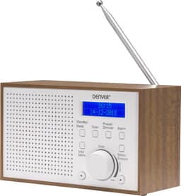 Denver DAB Radio - Noodradio / Noodpakket - Batterijen & Netstroom - Keukenradio - Draagbare Radio - DAB46 - Wit — thumbnail 1