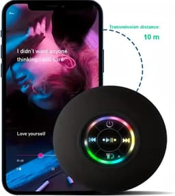 Bluetooth Luidspreker Douche Speaker Draadloze Draagbare Mini Hoorn Speaker Zuignap voor Badkamer Bass Stereo Trompet Draadloze Ondersteuning LED Licht voor Douche Thuis en Buiten Etc — thumbnail 5