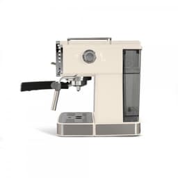Livoo Espressomachine – 15 Bar – 1350W – 1,5L – RVS – Crème Retro Design — thumbnail 2