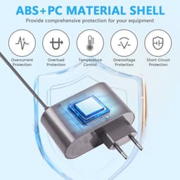 Oplader - 26.1V-lader - Geschikt voor Dyson V6 V7 V8-stofzuiger - Vervangende oplader - Kabel 1,8 m - netadapter voor stofzuiger - Stofzuiger Stroomadapter - Stofzuigeradapter - Stofzuigerlader - Universeel - netadapter — thumbnail 4