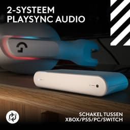 Logitech G Astro A20 X Lightspeed - Draadloze Gaming Headset - Bluetooth - Multiplatform - Wit — thumbnail 3