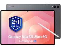 Samsung Galaxy Tab S11 Ultra 5G - 256GB - Gray + 1 jaar extra garantie