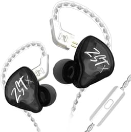 KZ ZST X - In-Ear Monitors - IEM - Muziek & Gaming Oortjes - Oordoppen - Verwisselbare Kabel - Hybride Drivers - Ergonomisch Design – Zwart — thumbnail 1