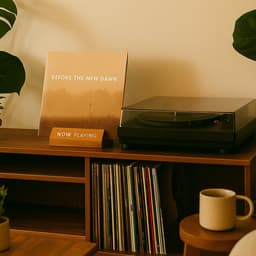 VIN UP® - Houten LP Houder 'Now Playing' - LP Standaard & Platenhouder voor Vinyl Display - Cadeau voor Muziekliefhebber — thumbnail 4