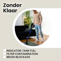 Draadloze Verticale Stofzuiger 400W met Turbo Borstel en Accessoires — thumbnail 2