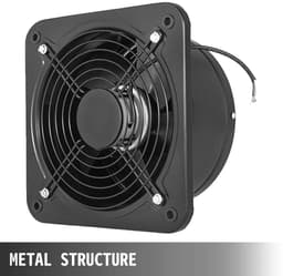 Industriële Ventilatie Afzuigventilator 12 inch – 2800 RPM – 2850 m³/h Luchtverplaatsing – Stille & Krachtige Extractor – Voor Werkplaats, Restaurant & Magazijn — thumbnail 2