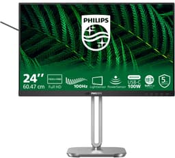 Philips 5000 series 24B2G5301 - Full HD 24 Inch Eco Monitor – USB-C Docking Monitor 100W - RJ45 – 100Hz – Verstelbaar – 5 Jaar Garantie — thumbnail 1