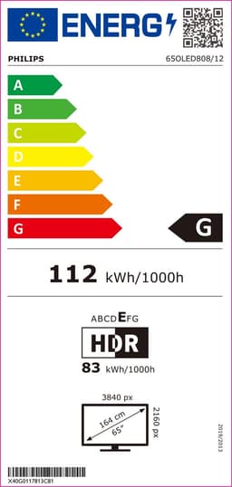 Philips 65OLED808 - 65 inch - 4K OLED - 2023 — thumbnail 2