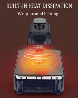 Namajunas - Elektrische Barbecue - Grillplaat - electrische bbq - Tafel Grill - Grill apparaat - Tepanyaki bakplaat - Afwasmachinebestendig - Uitscheidbaar anti-aanbak BBQ-plate - voor tuin kamperen koken binnen buiten - Intelligente aanraakschermmod — thumbnail 5