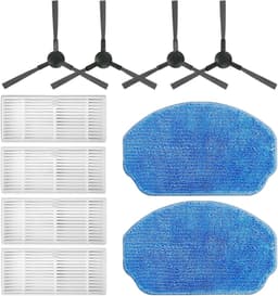 robotstofzuiger accessoires - Geschik voor MAMNV ZCWA BR150 - BR151 - met filter, mop pad en zijborstels - 10 stuks — thumbnail 1