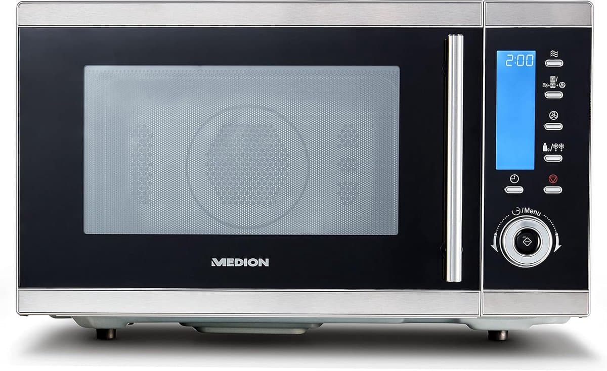 4-in-1 magnetron met grill - 25 liter, 900 watt, convectie met 10 automatische programma's — afbeelding 1