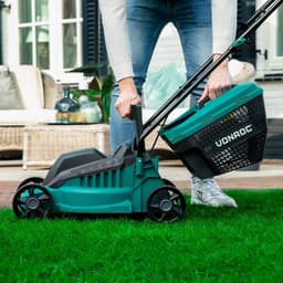 Elektrische Grasmaaier 1300W - Compact en Lichtgewicht - Ideaal voor Kleine Tuinen - Inclusief Grasopvangbak — thumbnail 2