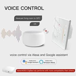 Zigbee Slimme Thermostaat voor Vloerverwarming - Digitaal en Programmeerbaar, Compatibel met Alexa en Google Home — thumbnail 2