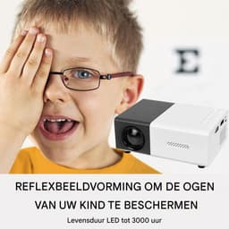 Vitdipy - Beamer - Projector - HD - Mini Projector - Smart Beamer - IOS & Android - Met Afstandsbediening - Resolutie van 320 x 240 - Zwart — thumbnail 2