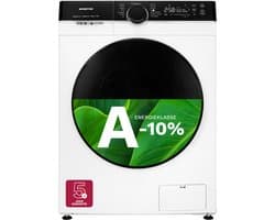 Inventum VWM8010W Wasmachine - 8kg - 1400 toeren - Energielabel A-10% - Stoomfunctie - Wit