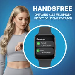 Cinturio SQ1 Black – Zwarte Smartwatch voor heren en dames – beschikbaar in 4 kleuren — thumbnail 5
