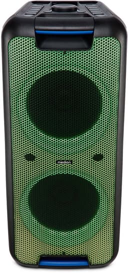 MEDION PX-1 Plus Partybox (accu, met microfoon, draagbare Bluetooth-luidspreker, muziekbox, lichteffecten, karaoke, 2 microfooningangen, AUX, USB) — thumbnail 2