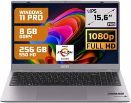GMR Thuis, Office & Studie Laptop 15.6" FHD | 8GB / 256GB SSD | AMD Athlon Silver | Windows 11 Pro — thumbnail 1