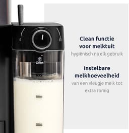 BluMill Koffiemachine - Pistonmachine - Incl. automatische melkschuimer & 2 portafilters - 1,2 Liter Waterreservoir - Zilver — thumbnail 5