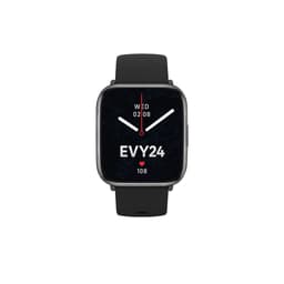 Evy24 Smartwatch - Premium Smartwatch - Sporthorloge - Smartwatch Heren en Dames - BT Bellen - Activity Tracker - Gezondheidsmonitor - Stappenteller - Siliconen en Rvs band - Zwart — thumbnail 1